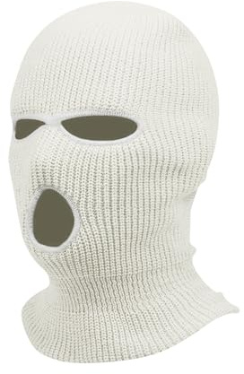 Sturmhaube Motorrad Halloween 3 Löchern Gestrickte Balaclava Herren Sturmmaske Winter Warm Strickmaske Basic Damen Maskenhut Sport Skimaske Outdoor Multifunktions Maske Neon Vollgesichtsabdeckung