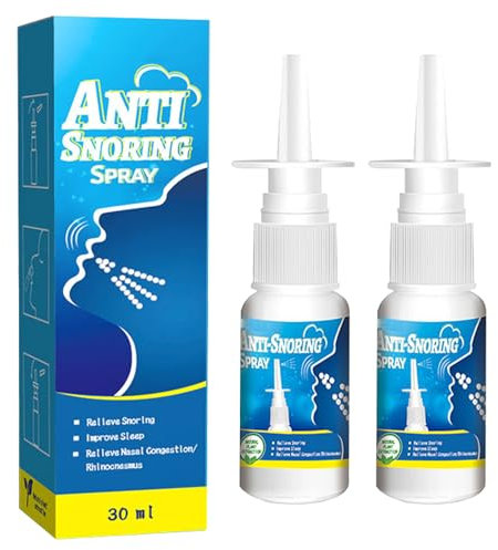 Anti Schnarch Nasenspray,Anti Schnarch-Spray für Männer und Frauen,Natural Stop Snoring Spray,Schnarchen Verhindern Spray,Schnarchgeräusche Schnarchen Erholten Schlaf Spray,Stop Schnarchen Lösung