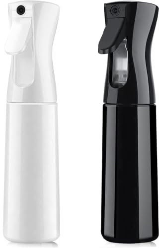 ALINK Lot de 2 flacons pulvérisateurs d'eau - 300 ml - Ultra Fine - Vaporisateur d'eau - Vaporisateur d'eau - Vaporisateur d'eau - Vaporisateur de pression - Pour cheveux, plantes, coiffeur, soins de