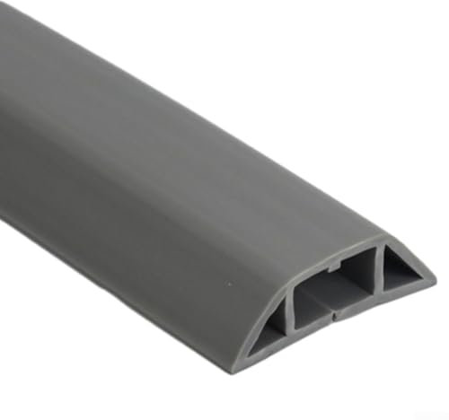 Boden-Kabelrinne, Kabel mit weicher PVC-Abdeckung, organisierte Kabelaufbewahrung (grau)