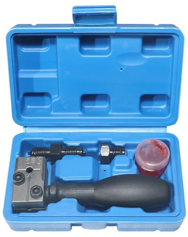 Universal Automotive Brake Pipe Flaring Tool Kit, Auto-Bremsleitungs-Bördelwerkzeugsatz, 3/16 Zoll Auto-Bremsleitung Doppel Bördelwerkzeug, Bördelgerät Bremsleitung zum Aufbördeln von Bremsleitungen