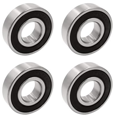Flewdart 4pcs Kugellager 6204-2rs, rillenkugellager 20 x 47 x 14mm 6204 2rs doppelte Schutzchromlegierung für DIY, Drehbänke, Motoren, 3D-Drucker, Fräsmaschinen (6204-2RS 4ps)