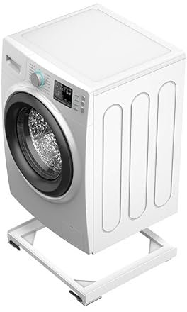Meliconi Base Move Style, Base Anti-Vibrazione con Ruote e Freni Antivibrazione, Utile per Spostare Facilmente la Tua Lavatrice, Bianco