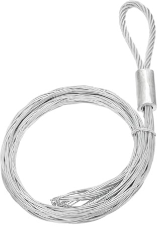 PATIKIL Fune Di Trazione Per Cavi Da 40-50mm (1.56-1.95) OD Cord, Calza Di Trazione In Metallo A Maglia Lato Singolo Antiscivolo Guaina Elettrica Per Cavi Leggeri E Pesanti, Argento