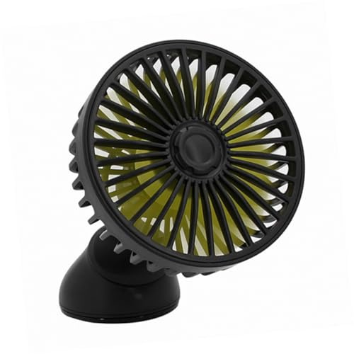 LIGIGWASH Ventilateur de Sortie Auto USB Portable Ventilateur pour Voiture Abs Installation Facile par Ventouse