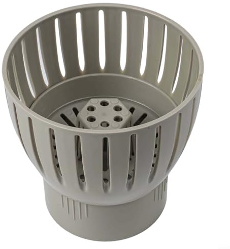 Bebykilemi Écumoire de vidange de bassin Koi avec contrôle de l'eau réglable et tasse de collecte élargie pour enlever efficacement les feuilles et les débris dans les étangs de jardin (110 mm)