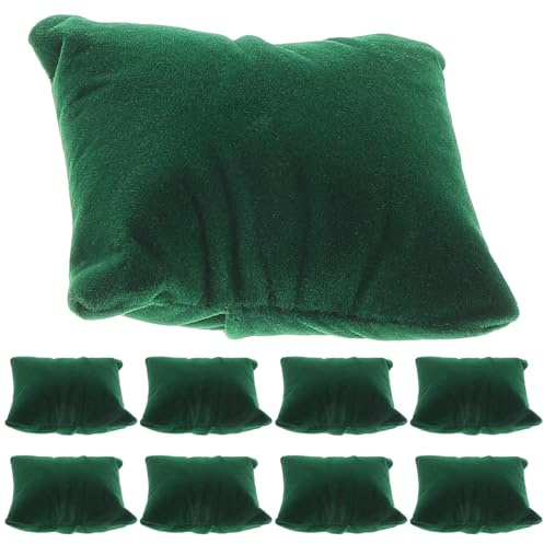INOOMP Set 10 Cuscinetti in Velluto per Esposizione Braccialetti e Orologi, Morbidi Cuscini per Organizer Gioielli Tocco Lussuoso, per Vetrina Gioielli