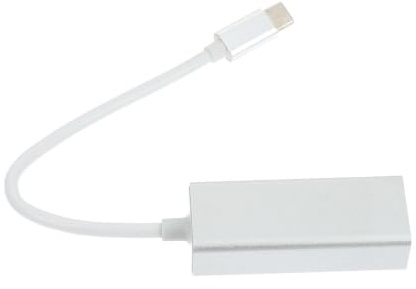 HINTRMENT Adattatore USB Ethernet Rj45, Adattatore di Rete Type-c 2.0, Lega di Alluminio, Argento, Portatile, per Computer, Laptop e Tablet, per Viaggiare e Connessione Veloce del Wifi