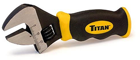 Titan verktyg 11060 8-tums Stubby justerbar skiftnyckel - flerfärgad