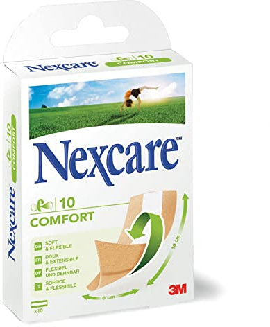 Nexcare CerottiFlexible Comfort Ultra Stretch, 6 cm x 10 cm, confezione da 10 pezzi