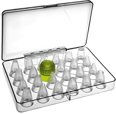 Ibili 783800 - Set di 23 bocchette per Tasca da pasticcere, con Adattatore