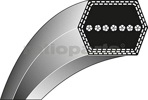 Ratioparts Cinghia trapezoidale Tipo 4-12,7 x 2337 per trattorino