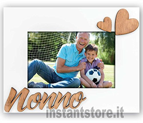 Zep MN464HI Cornice Nonno In Legno, Bianco