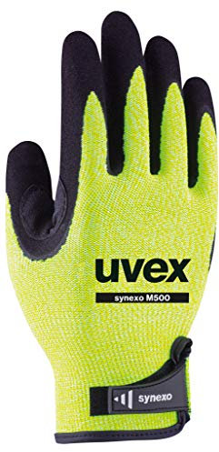 Uvex Synexo M500 Gepolsterte Schnittschutzhandschuhe - Gelb-Schwarz - Gr 08 (M)