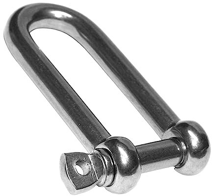 PRIOstahl® Grillete – Acero inoxidable V4A VA A4 para vela (1 pieza, M4-M10), M8, Largo