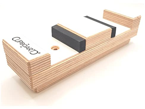 Clipboart ® Langlaufski Skating Ski Wandhalterung Wandhalter Halterung Wandmontage Wandfixierung horizontal vertikal diagonal Holz Clipboard