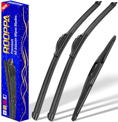 3 wipers Replacement for 2005-2022 2023 2024 Honda Odyssey, Windshield Wiper Blades Original Equipment Replacement - 26/22/16 (Set of 3) U/J HOOK