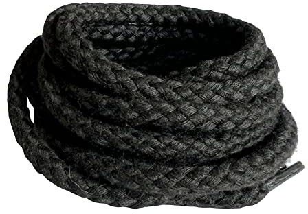 BupiMufi Lacets ronds de 6mm d'épaisseur pour chaussures de sport, chaussures de course, chaussures de sport, 140 cm