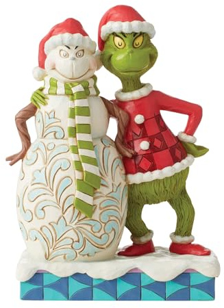 Enesco Jim Shore Grinch With Grinchy Snowman Figurine