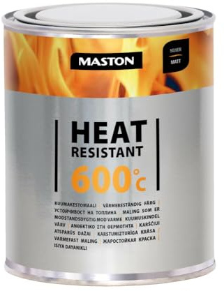 Maston Paint Heat-Resistant Silver Matt +600 C 1l