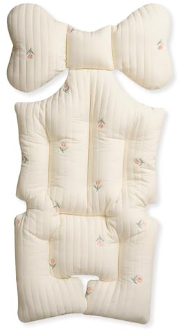 SONARIN Soft Baby Stroller Seat Liner,Thick Cotton Pushchair Seat Liner Baby Stroller Cushion Seat Pad Universal for Pushchair Pram Stroller Buggy Car Seat(Tulip)