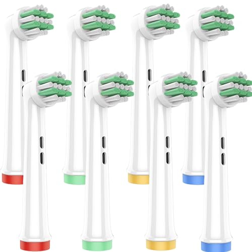 OddeKey Recambios Cepillos Compatible con Braun Oral B Niños, Infantil Cabezal para Pro Kids, Pro Junior Cepillo Electrico, Con Cerdas Extrasuaves, 3, 6 Años y Más, Blanco
