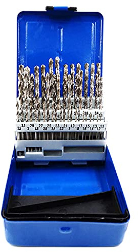 Set di punte elicoidali da trapano 1 ~ 6 mm HS-S ad alta velocità in acciaio ad alta velocità Set di fori per trapano per fustelle in acciaio/parti in acciaio/ferro