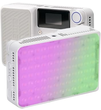Amaran Ace 25c On-Camera Video Light,25w CCT 2300K-10000K RGB Pocket Light Support APP Control,Rechargeable PD Fast Charging for TikTok, Content Creator, Photographer,Outdoor Photography(White)
