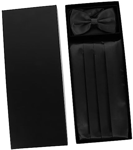 WATIIFUFU Fliege Einstecktuch Für Männer Hochzeit Bankett Hause Mit Kummerbund Fliege Für Herren Kostümzubehör Für Formelle Anlässe