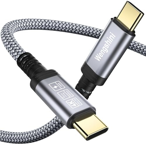 Wengshini Extra Langes USB C auf USB C Kabel 4M,240W/20Gbps USB C 3.2 Gen2 x 2 Datenkabel, 4K@60HZVideoübertragung Videoübertragung für Laptop, Handy, Steam Deck, Tablet, SSD, Monitor usw.