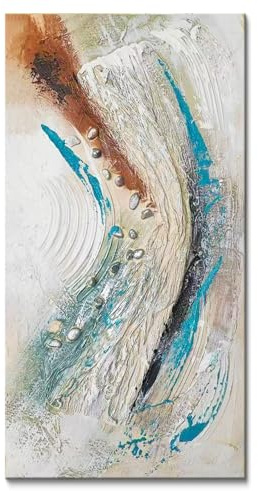 Generisch Wandbilder fürs Wohnzimmer mit Rahmen, Leinwandbilder fürs Schlafzimmer, moderne Wohndekoration, abstrakte Strukturbilder, tolles Hochzeits- und Einweihungsgeschenk(Grey02, 30x60cm)