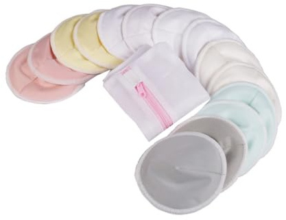 Yardwe 14 Pièces Coussinets Anti-galactorrhée Lavables à Couches Conçus Forme De Bol Respirants Et Absorbants Pour Soutien Lors De L’allaitement Maternel