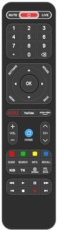 VINABTY Nouveau 7000/9000 TV Télécommande remplacée pour Orange 7000 9000 | TV Boxes Télécommande