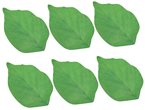 Angoily 3 Sätze Simulation Leaf Notizen Sticker Haftnotizen Lesezeichen Grün Selbstklebende Notizzettel für Büro Schule und Dekoration Blöcke pro Set