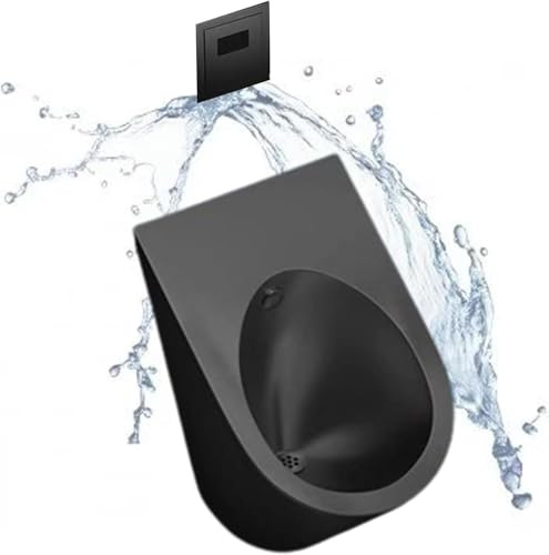 LJTHUU Urinario de Lavado para Hombres, urinario de baño público, Inodoro de Acero Inoxidable 304, Inodoro Vertical pequeño, Inodoro público con Sensor Inteligente de Descarga, Montaje en Pared