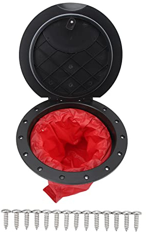 FWALPUOIN Kit Piastra di Ponte Nera, Copertura per Boccaporto di Ponte con Borsa di Stoccaggio, Materiale PVC ABS Riduttivo, Piastra di Ponte da 11,2 Pollici per Barca da Pesca Yacht Kayak,