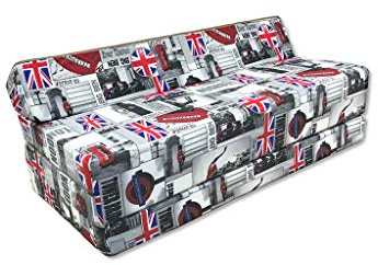 Natalia Spzoo Matelas Pliant Sofa pour Adultes et Enfants, Choix des Couleurs 200 cm de Long (London)