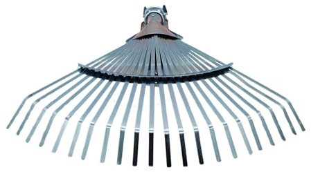 BG Bau- und Gartengeräte HgmbH Polar 2516-FT Laubbesen verstellbar Fächerbesen 22 Vertikutierzinken Laub fegen, Rasen vertikutieren oder Unkraut entfernen