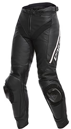Dainese Delta 3 Damen Motorrad Lederhose Schwarz 42