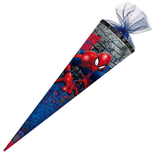 Nestler 6859416 Schultüte Spiderman, 85 cm 6-eckig, 5 Jahre to 99 Jahre