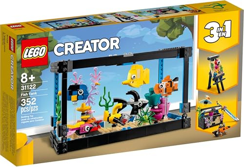 LEGO 31122 Creator 3 in 1 Aquarium Staffelei & Schatztruhe | 3 Modelle in 1 Set