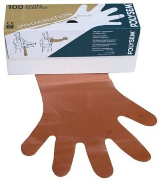 EXCELLENT Guanto monouso Vet. Arancione