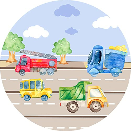 Fondant Tortenaufleger Tortenbild Geburtstag AUTOS/LKW K3