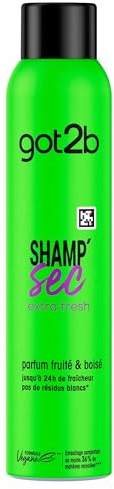 Schwarzkopf GOT2B - Shampoo Secco Express - Freschezza Extra - Profumo 48H - Formula Vegana - Senza Residui Bianchi - 200 ml