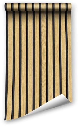 LZH-LP Papier Peint Décoller Coller, 44.5x1000CM Papier Peint Autocollant Vigne Claire Foncée Bois Patchwork Vinyle Amovible Revêtement Mural de Meubles Avec Autocollant pour Armoires Murales