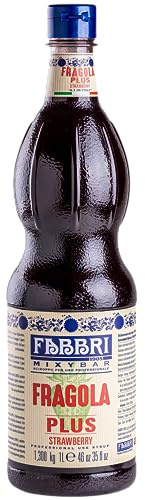 Mixybar Sirop de fraise Plus Bouteille 1 l - Bouteille anti-goutte