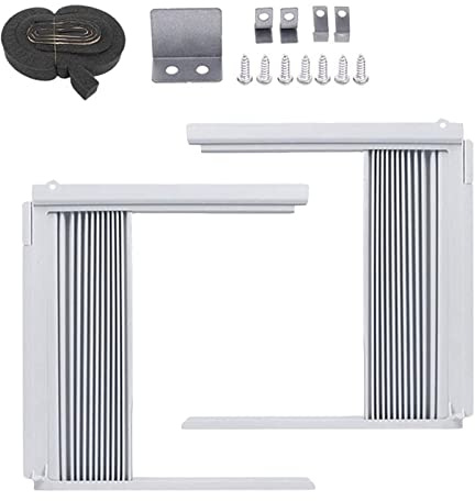 mumisuto Panneaux LatéRaux Pour Climatiseur De FenêTre, Kit Climatiseur Fenetre, Panneaux LatéRaux De La Climatisation Des FenêTres, Panneau LatéRal D'Isolation RéGlable AC