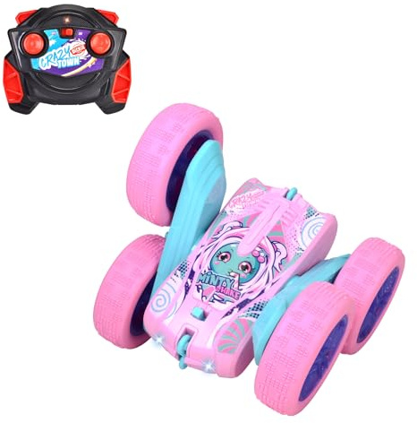 Dickie Toys 201103008 - Berry Shaker Radiostyrd Bil - Radiostyrd bil Berry Shaker från Dickie Toys med Coola Ljus, Roterande Sidoaxlar, Rotations- och Flipfunktion, 16 cm, Från 6 år