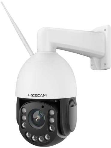 Foscam SD4H 4 MP Dualband WLAN PTZ Dome Überwachungskamera mit 18-fachem optischem Zoom, Personen- und Fahrzeugerkennung, automatischer Verfolgung