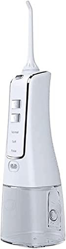 GeRRiT Filo d'Acqua più detergente,USB 3 modalità Ricaricabili a 3 modalità for Denti, Filo Dentale dell'Acqua con Timer Intelligente, rimuove Lo Strumento di Pulizia del tartaro, Macchie e Denti (C